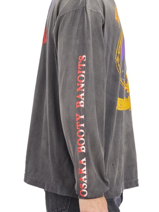 25FW 세인트 미카엘 긴팔 티셔츠 ISMYS10000C40 Black - SAINT MXXXXXX