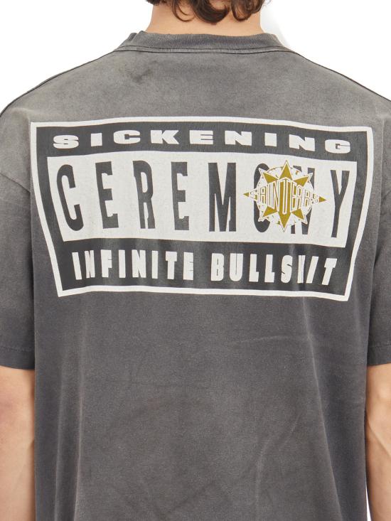 25FW 세인트 미카엘 반팔 티셔츠 ISMYS10000C45 Black - SAINT MXXXXXX