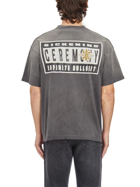 25FW 세인트 미카엘 반팔 티셔츠 ISMYS10000C45 Black - SAINT MXXXXXX