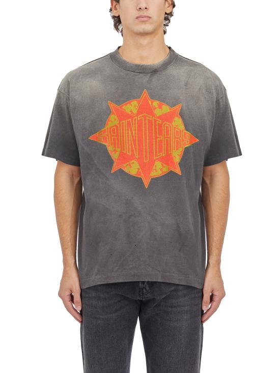 25FW 세인트 미카엘 반팔 티셔츠 ISMYS10000C45 Black