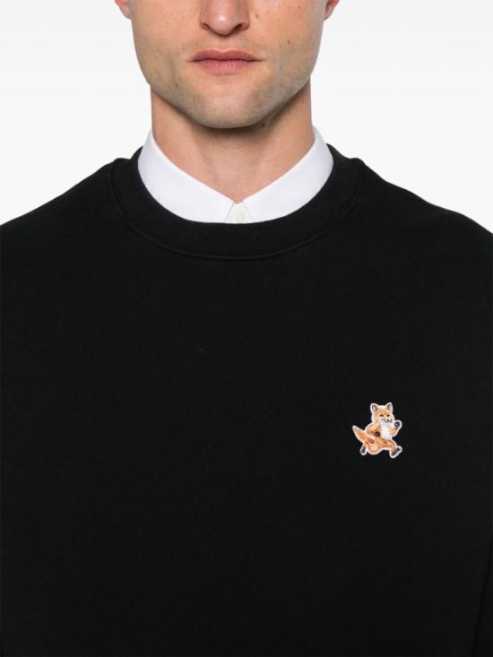  메종키츠네 스피디 폭스 패치 컴포트 스웨트셔츠 MM00313KM0307 Black - MAISON KITSUNE