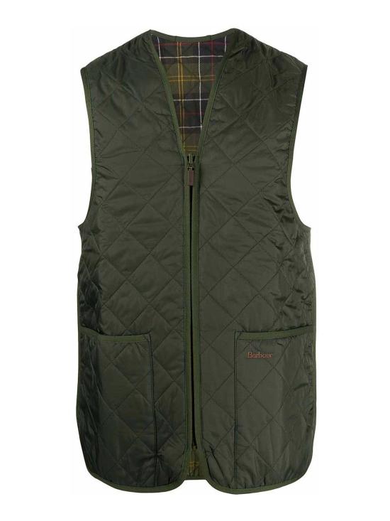 26FW 바버 퀼티드 집 라이너 MLI0001MLIGN92 GREEN