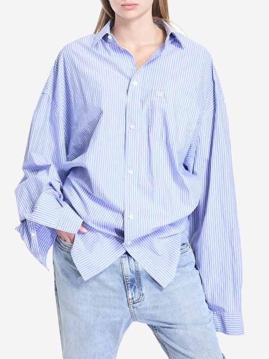 24FW 발렌시아가 블라우스 809158TRM26 BLUE - BALENCIAGA