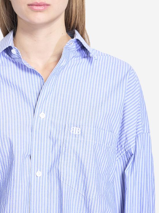 24FW 발렌시아가 블라우스 809158TRM26 BLUE - BALENCIAGA