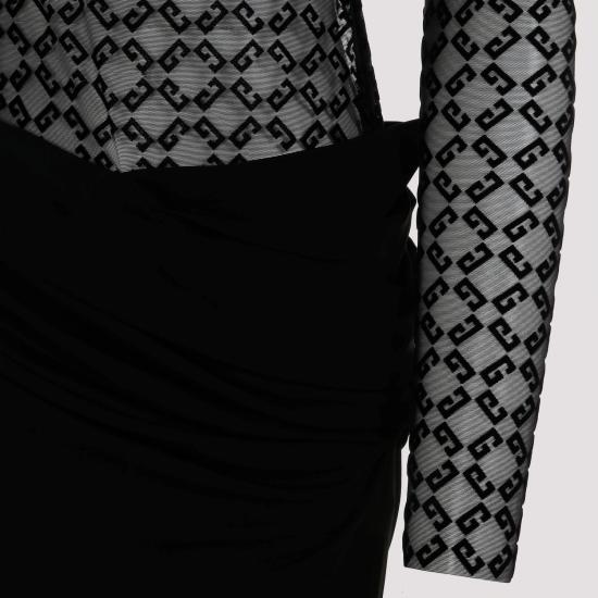 24FW 지방시 미디 원피스 BW229920GU 001 BLACK - GIVENCHY