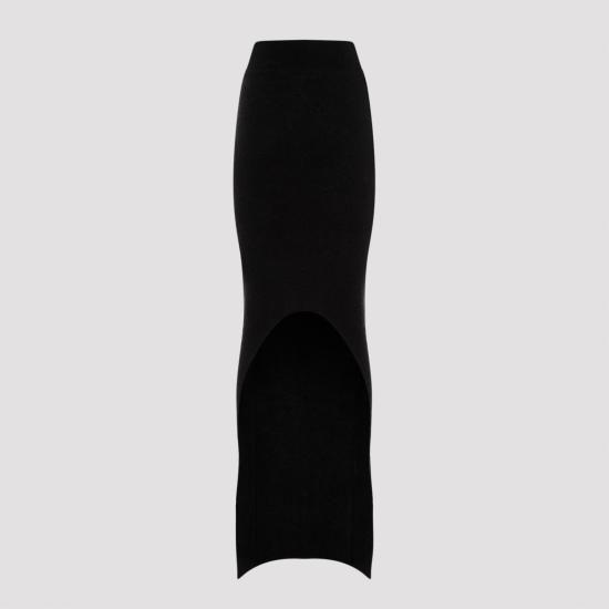24FW 릭 오웬스 롱 스커트 RO02D3682KWPL BLACK - RICK OWENS