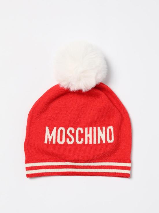 25FW [키즈] 모스키노 모자 MUX04WLHE43 50109 Red - MOSCHINO