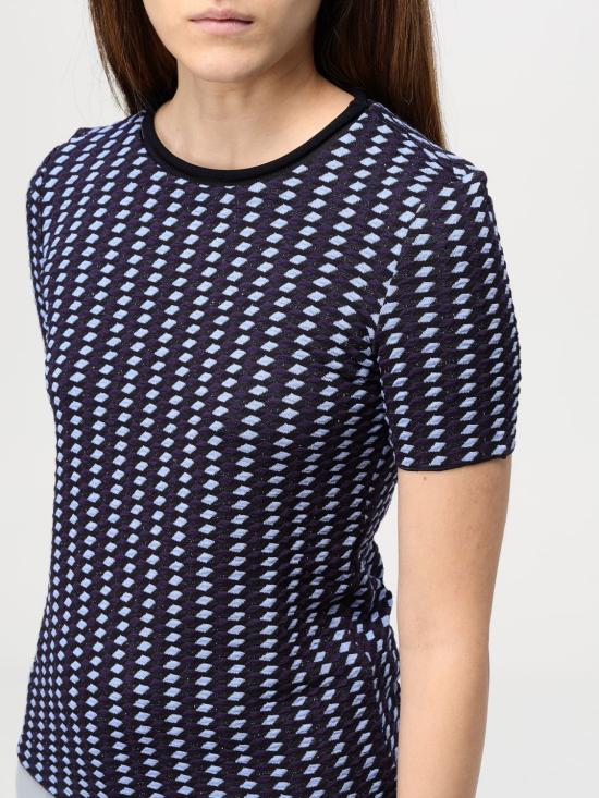 24FW 엠포리오 아르마니 반팔 티셔츠 6D2M8P2JIKZ F908 Blue - EMPORIO ARMANI