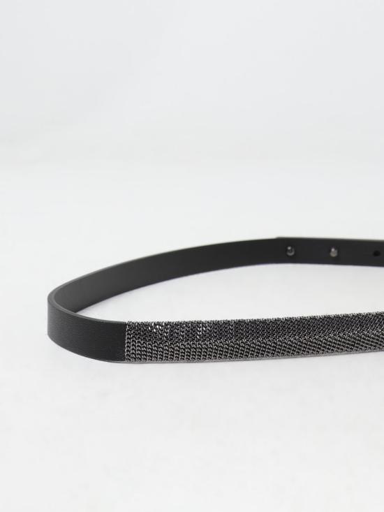 25FW 오르치아니 슬림 벨트 D10358NCH NER Black - ORCIANI