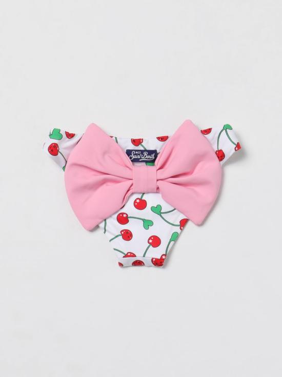 25FW [키즈] 세인트바쓰 비키니 MADAME CHERRY HEART 0121 00604F White - MC2 SAINT BARTH