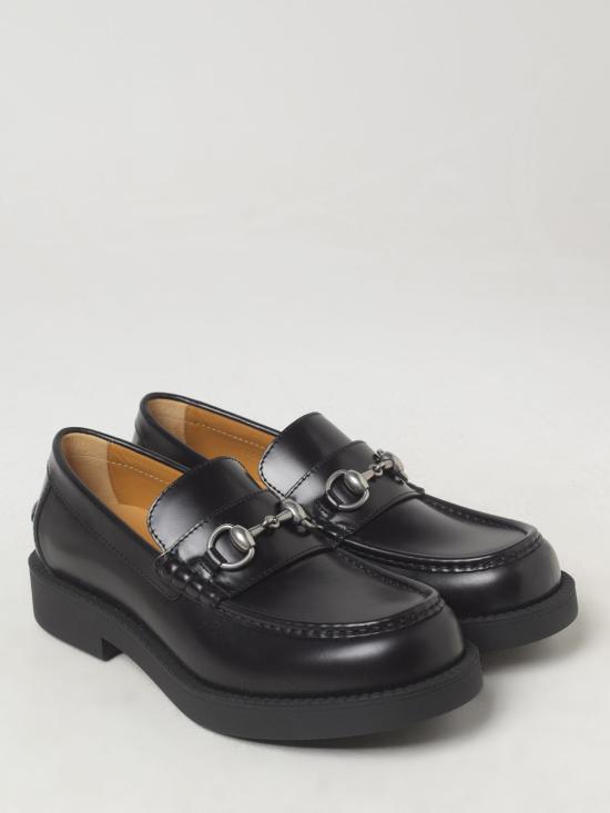  구찌 인터로킹 홀스빗 레더 로퍼 7942020GQ00 1000 Black - GUCCI