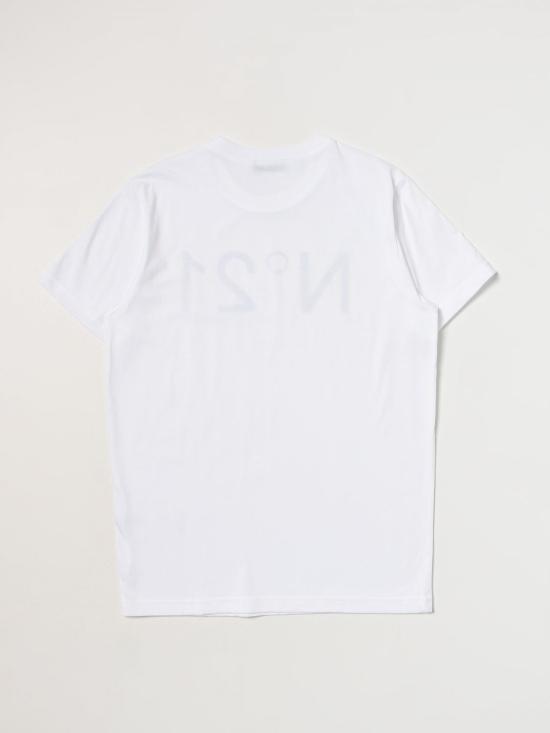 25FW [키즈] 누메로벤투노 티셔츠 N21173N0153 0N100 White - N°21