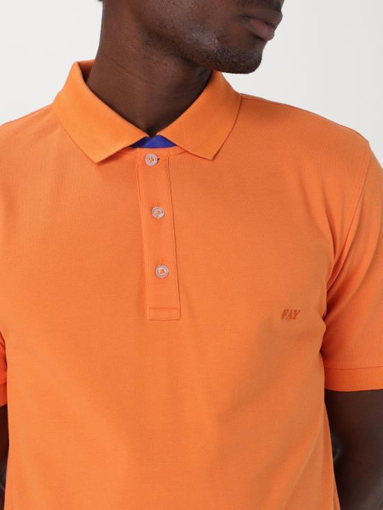 25FW 페이 폴로 티셔츠 NPMB248135STDW G800 Orange - FAY