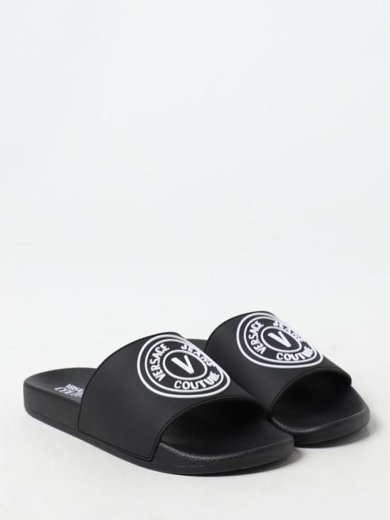 24FW 베르사체 샌들 77YA3SQ3ZS192 899 Black - VERSACE
