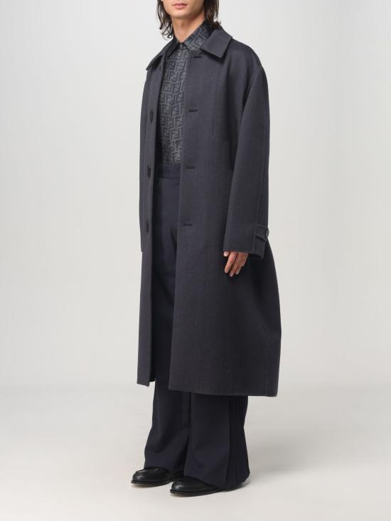 25FW 펜디 코트 FF0816ASCM F0UV2 Blue - FENDI