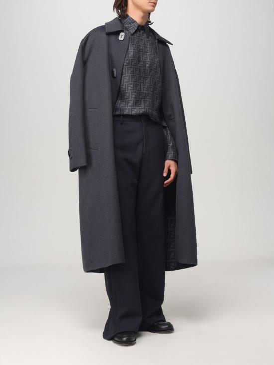 25FW 펜디 코트 FF0816ASCM F0UV2 Blue - FENDI