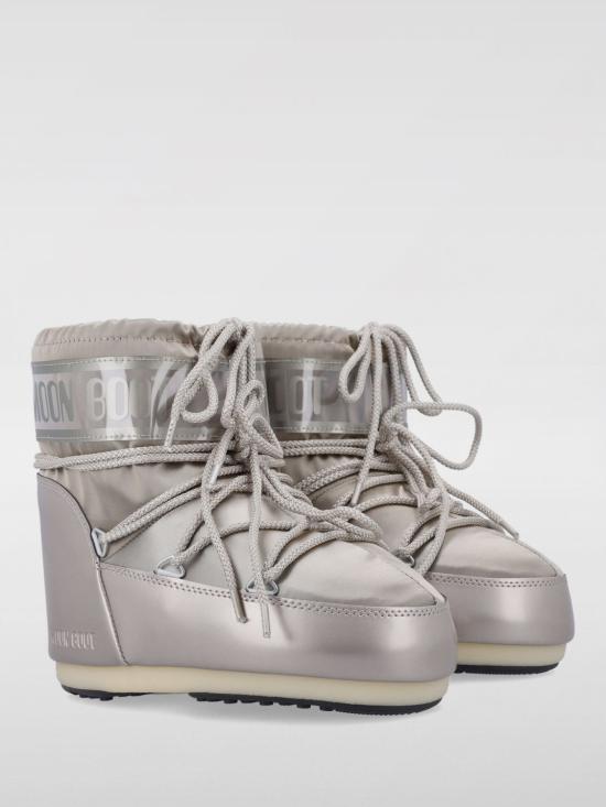 25FW 문부츠 아이콘 나일론 로우 부츠 80D1409350 B003 Platinum - MOON BOOT