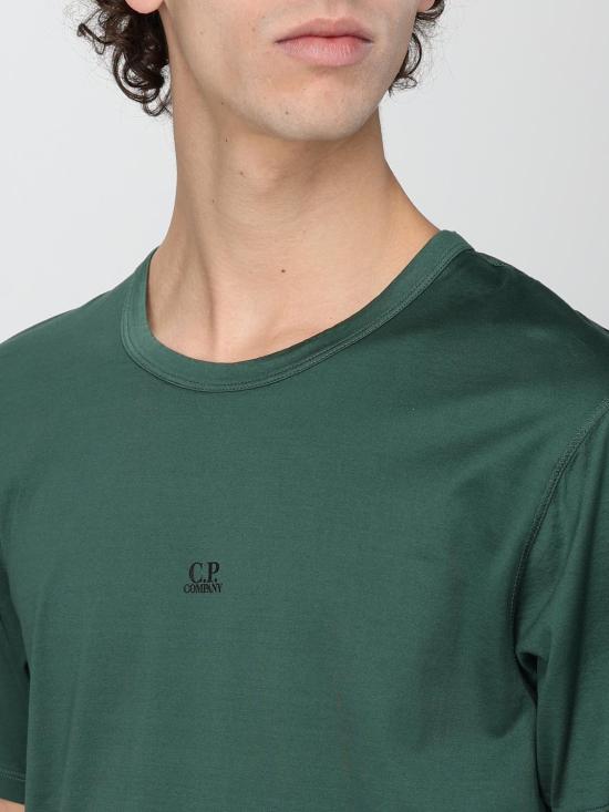 25FW 씨피 컴퍼니 반팔 티셔츠 16CMTS088A006374G 649 Green - C.P. COMPANY
