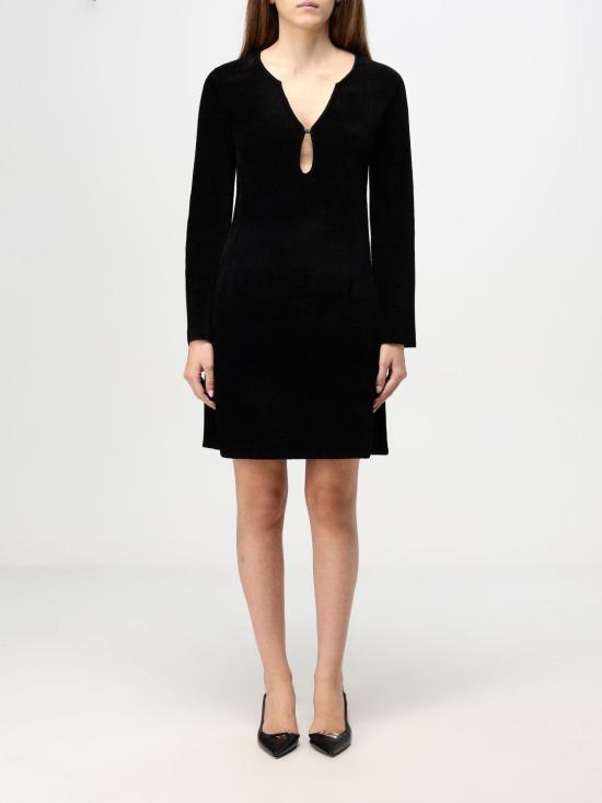 24FW 엠포리오 아르마니 숏 원피스 6D2ATA2M29Z 0999 Black