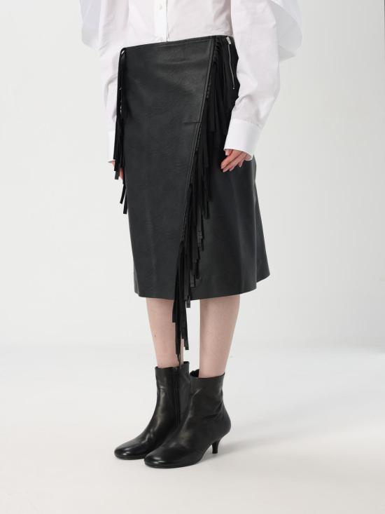 25FW 스텔라 맥카트니 미디 스커트 630109SJB14 1000 Black - STELLA MCCARTNEY