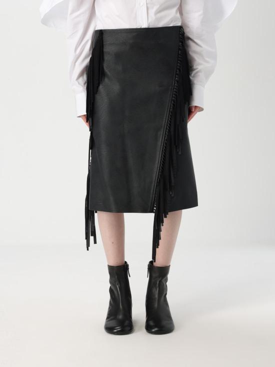 25FW 스텔라 맥카트니 미디 스커트 630109SJB14 1000 Black