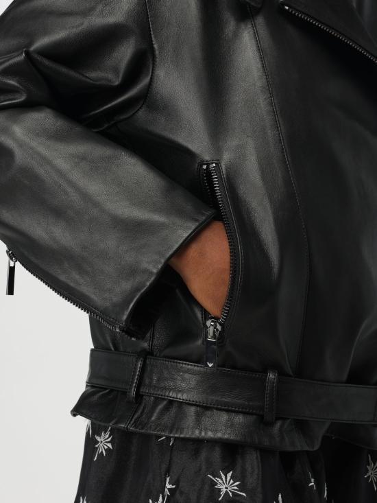 24FW 엠포리오 아르마니 가죽 자켓 EW000229AF10529 UC001 Black - EMPORIO ARMANI