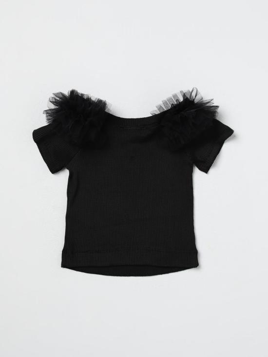 25FW [키즈] 모나리자 티셔츠 41C6093213 0050 Black - MONNALISA