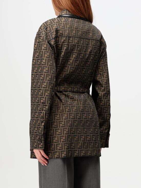 26SS 펜디 FF 캔버스 재킷 FJ7564A5W3 F118W Brown - FENDI