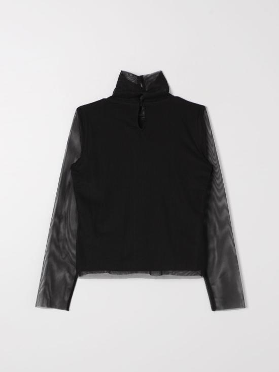 25FW [키즈] 미스블루마린 탑 IF4057J4756 B3280 Black - MISS BLUMARINE