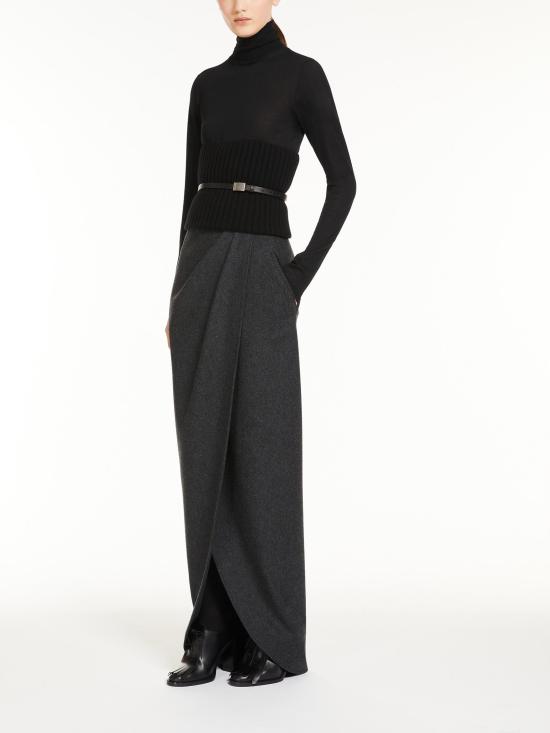  막스마라 긴팔 티셔츠 2421366153650ADDA 002 NERO - MAX MARA