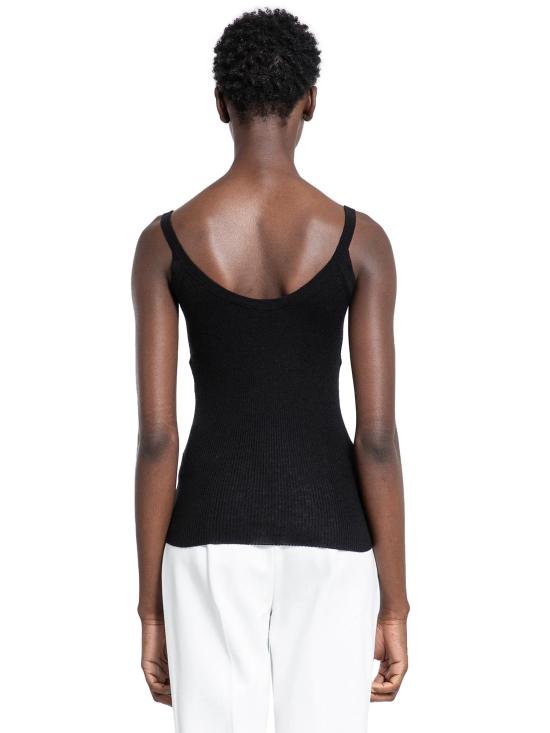 24FW 막스마라 민소매 티셔츠 2421366091650GALLURA 009 NERO - MAX MARA