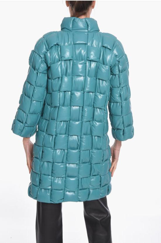  보테가베네타 인트레치오 패딩 가죽 자켓 인트레치오  가죽 자켓 인트레치오   633940VKLC03606 Light blue - BOTTEGA VENETA