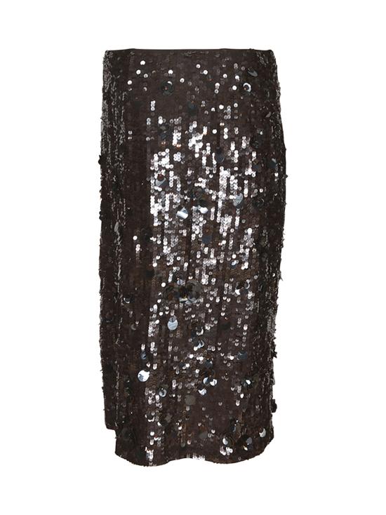 24FW 파로쉬 미디 스커트 D620654 008 Brown - PAROSH