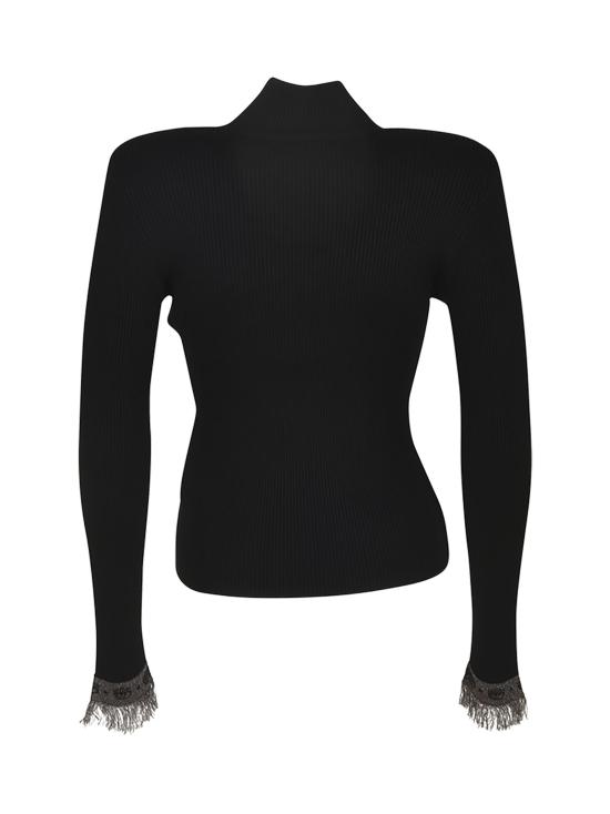  키아라 페라그니 스웨터 77CBFN02 CMN72 899 Black - CHIARA FERRAGNI