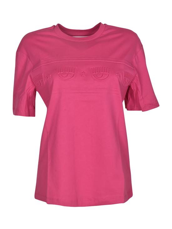  키아라 페라그니 반팔 티셔츠 77CBHK09 CJK01 344 Fuchsia