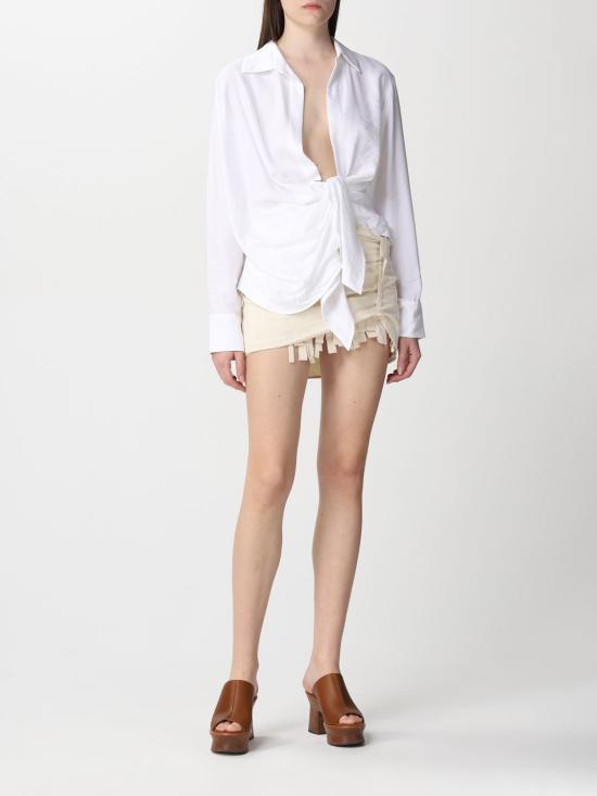 25FW 자크뮈스 블라우스 21H213SH0021020 100 White - JACQUEMUS