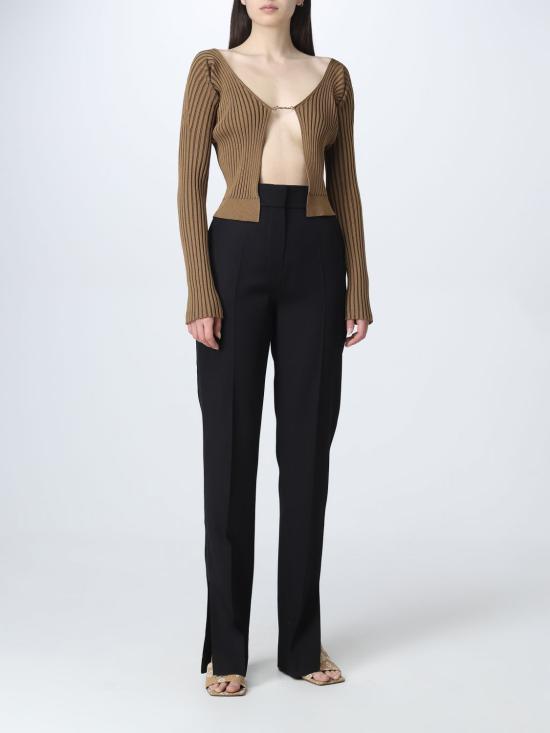 25FW 자크뮈스 스트레이트 팬츠 23E231PA0381333 990 Black - JACQUEMUS