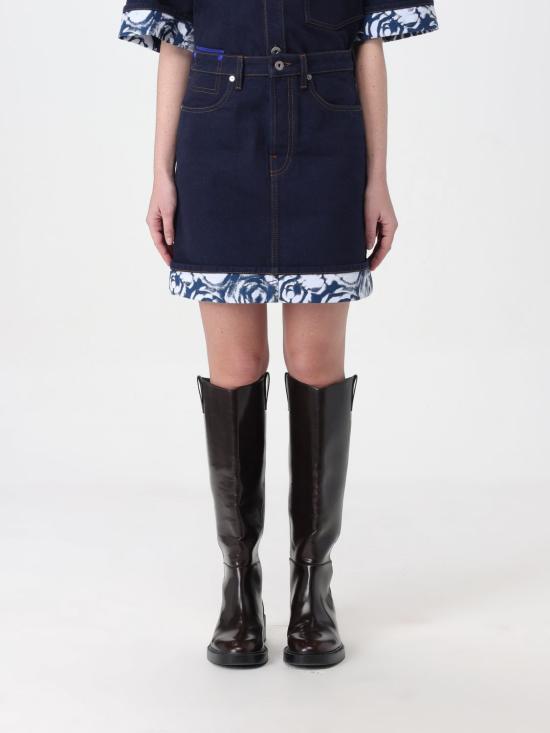  버버리 데님 스커트 8080921 Blue