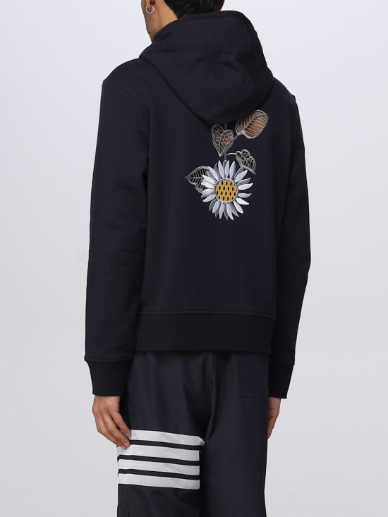 25FW 톰브라운 후드 티셔츠 MJT364E06931 415 Blue - THOM BROWNE