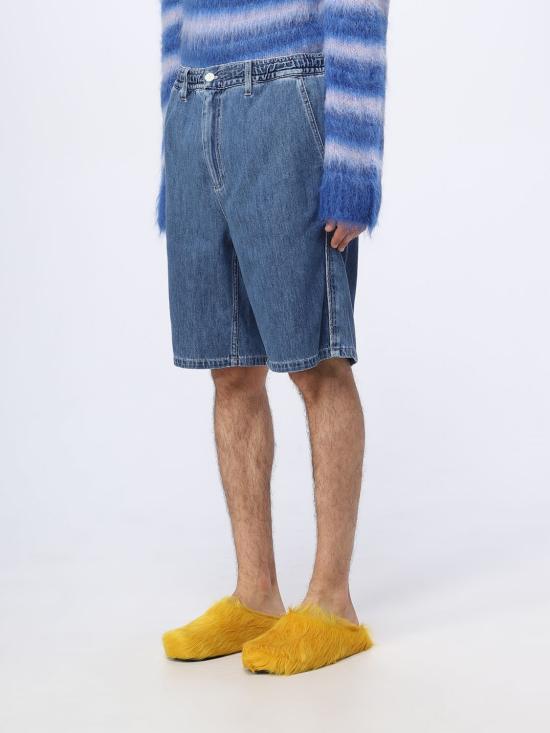  마르니 데님 숏팬츠 PUJU0070I0USCV22 SWB64 Blue - MARNI