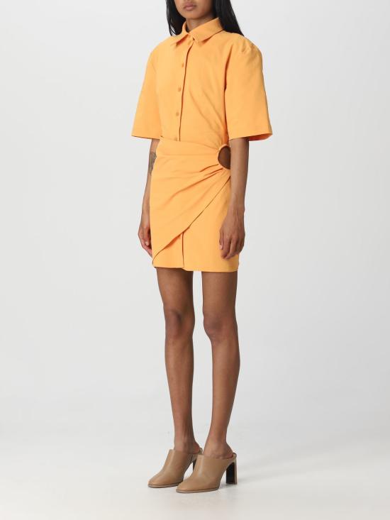 25FW 자크뮈스 숏 원피스 23E231DR0531084 750 Orange - JACQUEMUS
