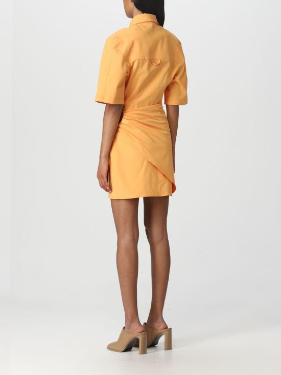 25FW 자크뮈스 숏 원피스 23E231DR0531084 750 Orange - JACQUEMUS