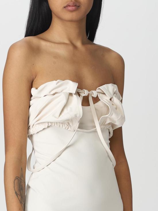 25FW 자크뮈스 미디 원피스 23E231DR0421084 120 Ivory - JACQUEMUS