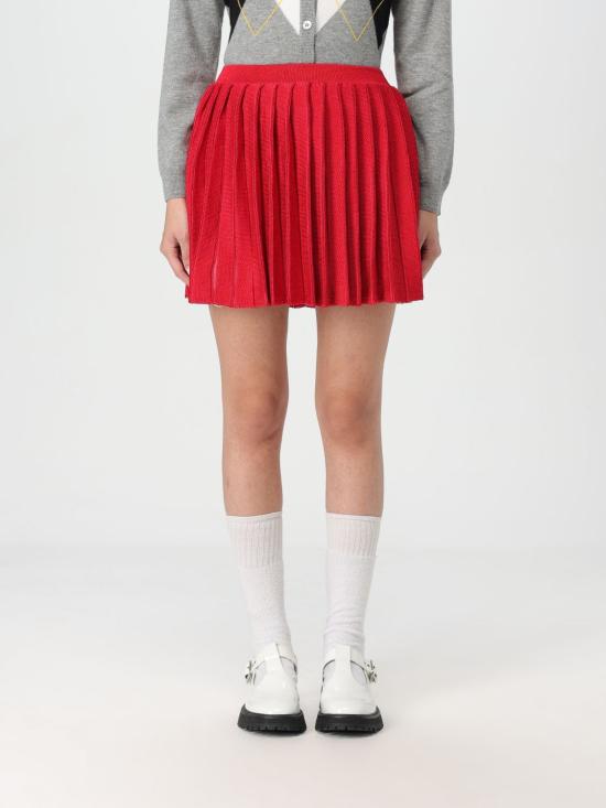 24FW 셀프 포트레이트 숏 스커트 AW24083SK R Red