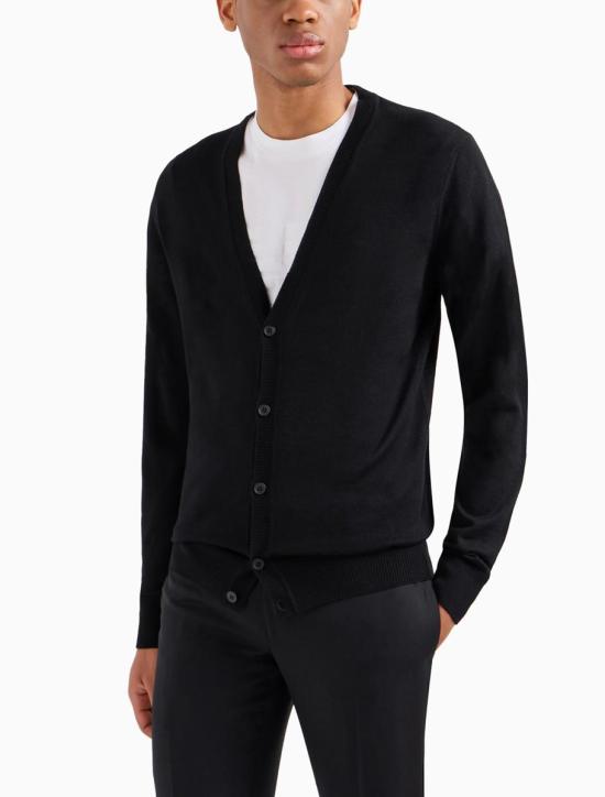 25FW 엠포리오 아르마니 가디건 8N1E211M67Z0999 Black - EMPORIO ARMANI