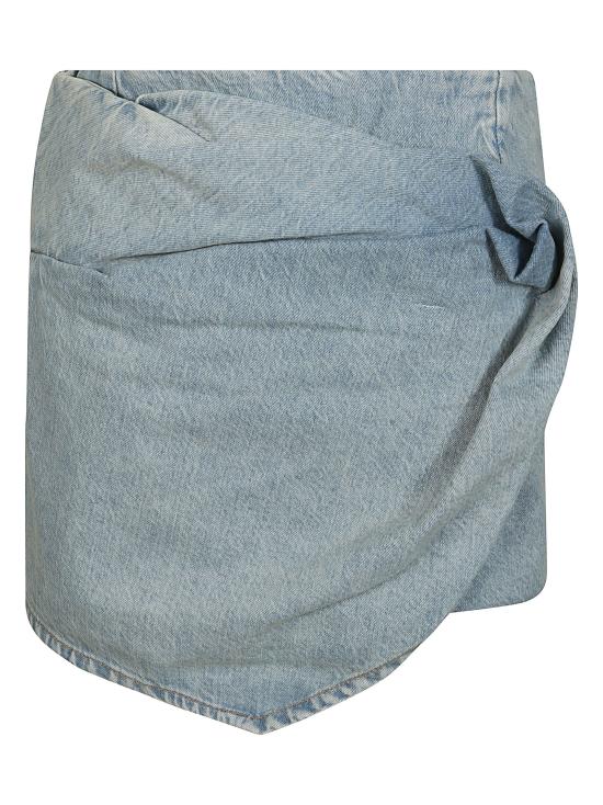  레브 숏 스커트 A07789014 LIGHT BLUE Azzurro