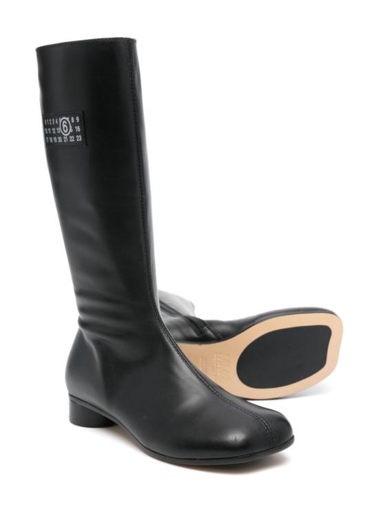 24FW [주니어] MM6 메종마르지엘라 미들 부츠 78109 2 Black - MM6 MAISON MARGIELA