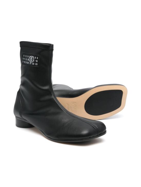 24FW [키즈] MM6 메종마르지엘라 미들 부츠 78107 2 Black - MM6 MAISON MARGIELA