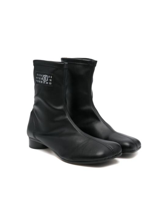 24FW [키즈] MM6 메종마르지엘라 미들 부츠 78107 2 Black