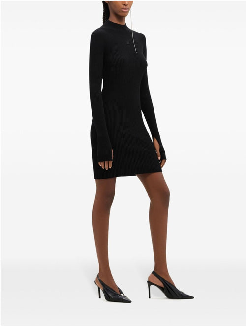 24FW 쿠레쥬 미디 원피스 324MRO466FI0049 9999 Black - COURREGES